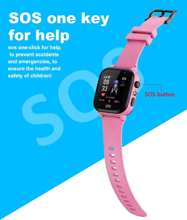 Planet Gates S1 black S1 Kids Smart Watch 2G SOS Call Phone Watch Antil-lost Baby LBS Location Tracker Child Smartwatch for Birthday Gifts