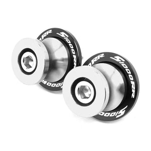 Planet Gates S1000RR Silver / CHINA Logo For BMW S1000R S1000RR 2009-2023 S1000XR 2014-2020 Swingarm Spools Sliders Stand Screws CNC Motorcycle Accessories M8 Bolts