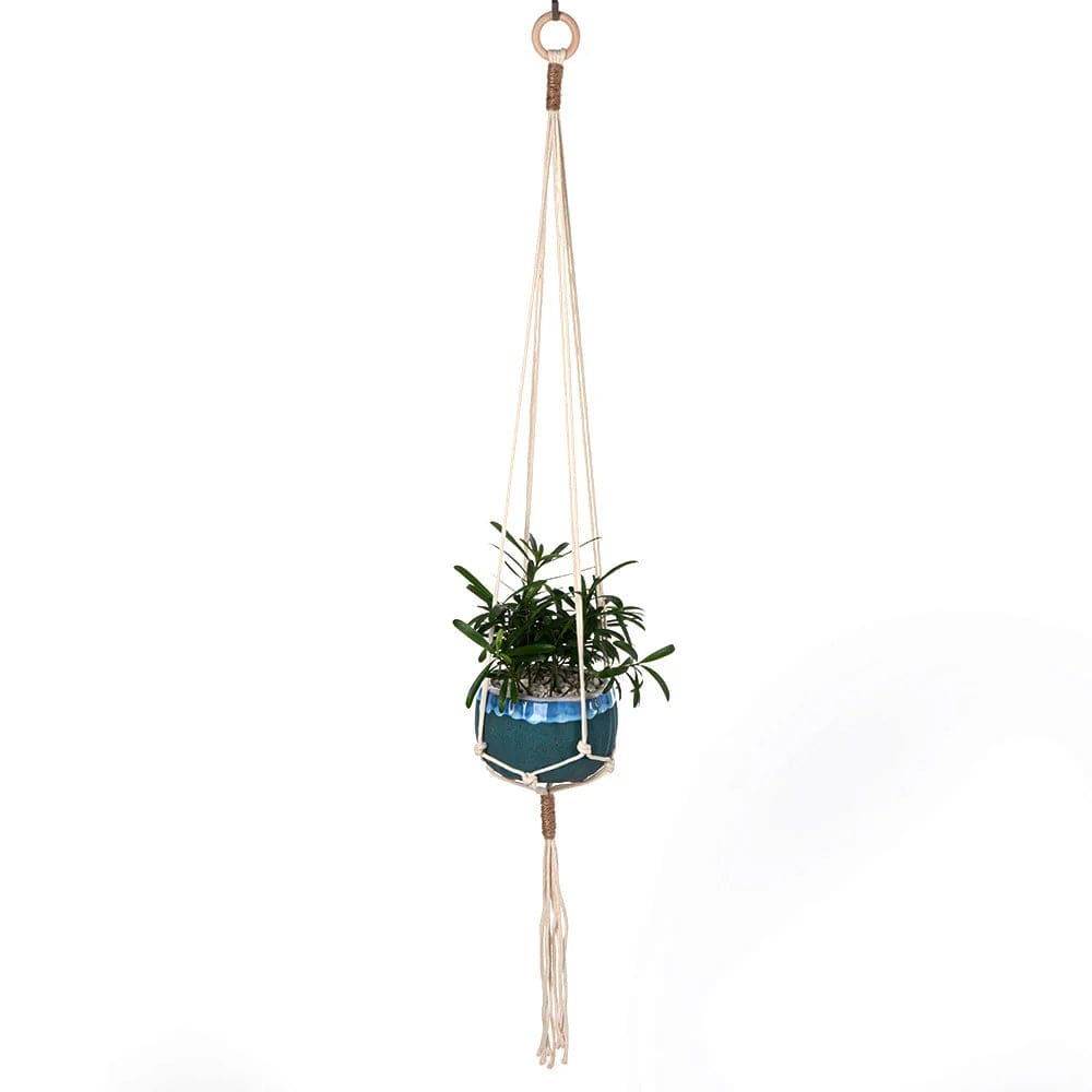 Planet Gates S13 Macrame Plant Hanger Indoor Hanging Planter Basket Woven Cotton Rope Flower Pot Crochet Plant Holder Stand for Boho Home Decor