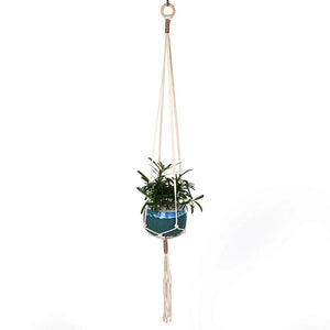 Planet Gates S13 Macrame Plant Hanger Indoor Hanging Planter Basket Woven Cotton Rope Flower Pot Crochet Plant Holder Stand for Boho Home Decor