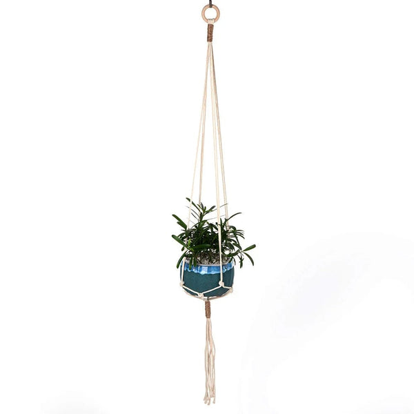 Planet Gates S13 Macrame Plant Hanger Indoor Hanging Planter Basket Woven Cotton Rope Flower Pot Crochet Plant Holder Stand for Boho Home Decor
