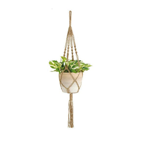 Planet Gates S13 Macrame Plant Hanger Indoor Hanging Planter Basket Woven Cotton Rope Flower Pot Crochet Plant Holder Stand for Boho Home Decor
