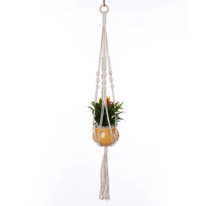 Planet Gates S13 Macrame Plant Hanger Indoor Hanging Planter Basket Woven Cotton Rope Flower Pot Crochet Plant Holder Stand for Boho Home Decor