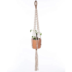 Planet Gates S13 Macrame Plant Hanger Indoor Hanging Planter Basket Woven Cotton Rope Flower Pot Crochet Plant Holder Stand for Boho Home Decor