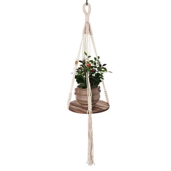 Planet Gates S13 Macrame Plant Hanger Indoor Hanging Planter Basket Woven Cotton Rope Flower Pot Crochet Plant Holder Stand for Boho Home Decor