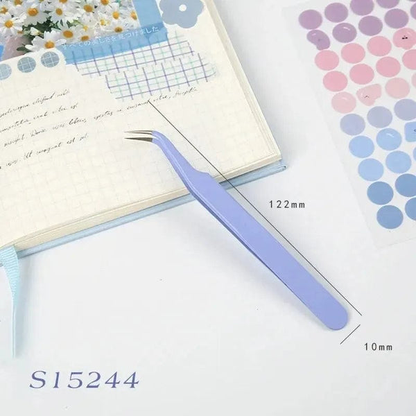 Planet Gates S15248 8Style Candy-colored Tweezers Creative Stainless Steel High Elastic Clips