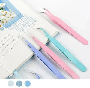 Planet Gates S15248 8Style Candy-colored Tweezers Creative Stainless Steel High Elastic Clips