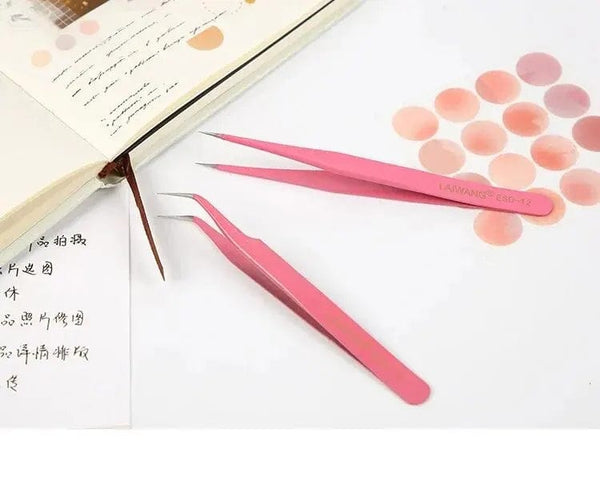 Planet Gates S15248 8Style Candy-colored Tweezers Creative Stainless Steel High Elastic Clips