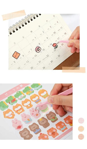Planet Gates S15248 8Style Candy-colored Tweezers Creative Stainless Steel High Elastic Clips