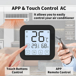 Planet Gates S16 PRO Tuya WiFi AC Thermostat Universal AC Remote Control Smart Life Temperature Thremostat Built-in Temperature Humidity Sensor
