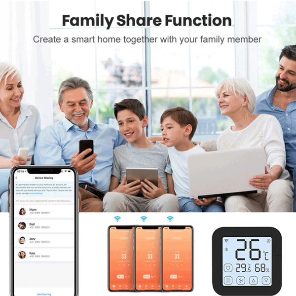 Planet Gates S16 PRO Tuya WiFi AC Thermostat Universal AC Remote Control Smart Life Temperature Thremostat Built-in Temperature Humidity Sensor