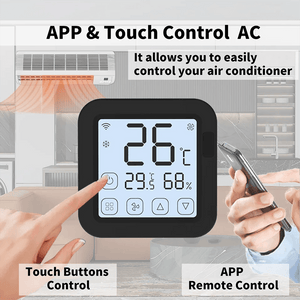 Planet Gates S16 PRO Tuya WiFi AC Thermostat Universal AC Remote Control Smart Life Temperature Thremostat Built-in Temperature Humidity Sensor