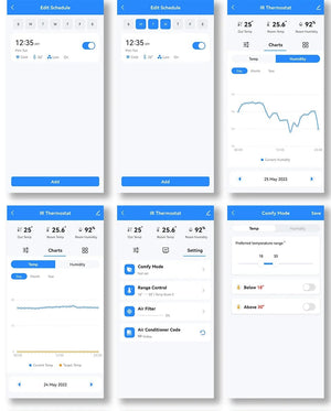 Planet Gates S16 PRO Tuya WiFi AC Thermostat Universal AC Remote Control Smart Life Temperature Thremostat Built-in Temperature Humidity Sensor