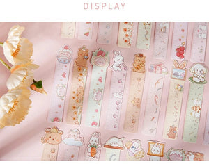 Planet Gates S20148-1 Mr. Paper 30PCs/Box Cute Animal Paper Bookmarks for Books Cartoon Style Ruler Gift Message Card Teacher Supplies Stationery