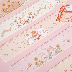 Planet Gates S20148-1 Mr. Paper 30PCs/Box Cute Animal Paper Bookmarks for Books Cartoon Style Ruler Gift Message Card Teacher Supplies Stationery