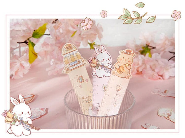 Planet Gates S20148-1 Mr. Paper 30PCs/Box Cute Animal Paper Bookmarks for Books Cartoon Style Ruler Gift Message Card Teacher Supplies Stationery