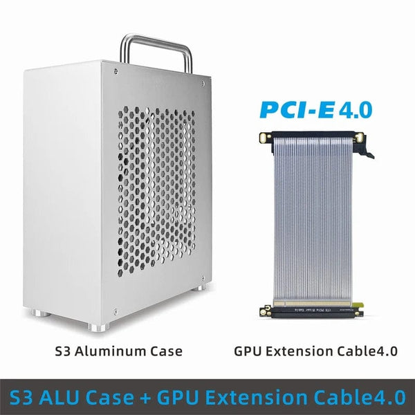 Planet Gates S3 Acr GPU CABEL3.0 METALFISH S3 MINI ITX Case Aluminum 5 Litre PC Gaming Small Chassis With Handle Support RTX3060/13600 Computer Compact A4 Case