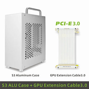 Planet Gates S3 Acr GPU CABEL3.0 METALFISH S3 MINI ITX Case Aluminum 5 Litre PC Gaming Small Chassis With Handle Support RTX3060/13600 Computer Compact A4 Case
