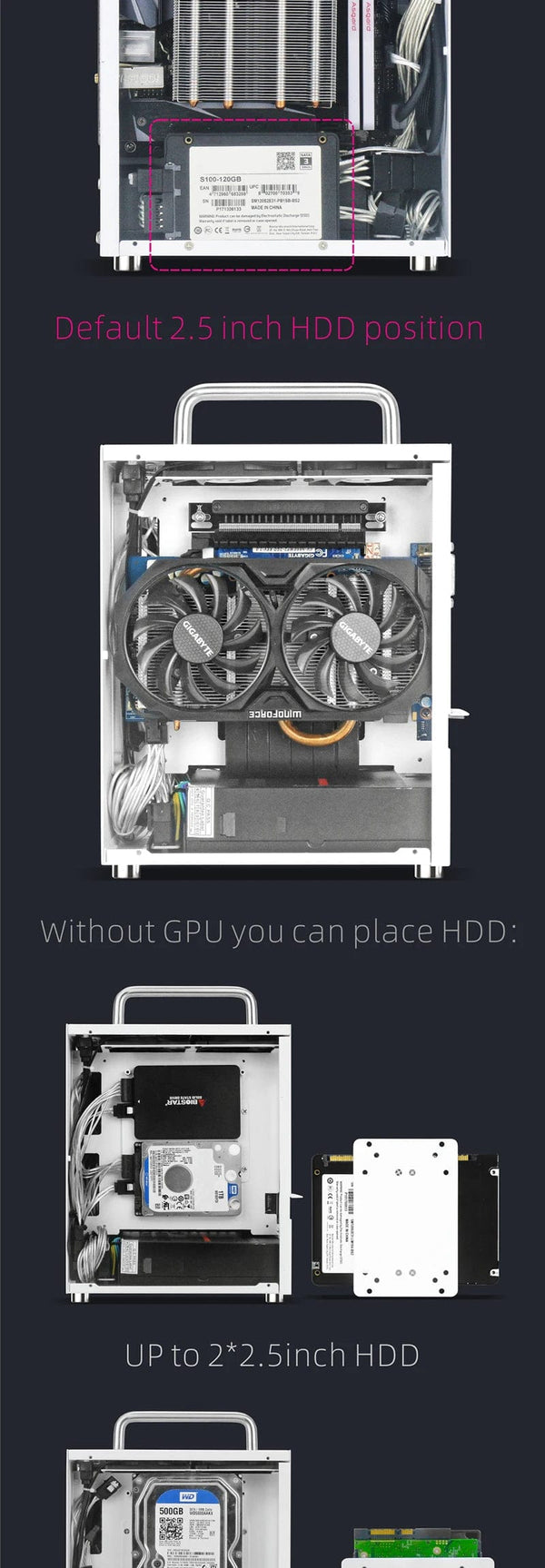 Planet Gates S3 Acr GPU CABEL3.0 METALFISH S3 MINI ITX Case Aluminum 5 Litre PC Gaming Small Chassis With Handle Support RTX3060/13600 Computer Compact A4 Case