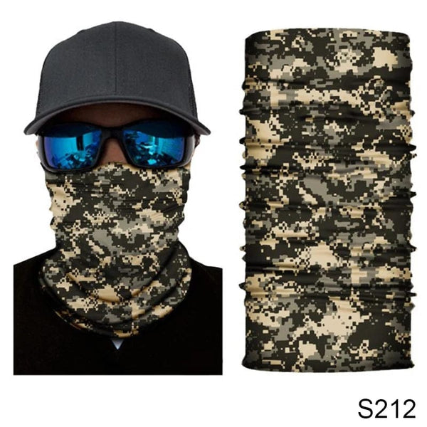 Planet Gates S4 Camouflage Cycling Face Mask Tactical Military Scarf Neck Gaiter Men Seamless Bandana Women Headband Balaclava Tube Face Shield
