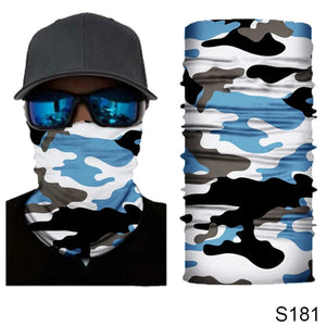 Planet Gates S4 Camouflage Cycling Face Mask Tactical Military Scarf Neck Gaiter Men Seamless Bandana Women Headband Balaclava Tube Face Shield