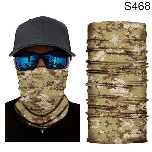 Planet Gates S4 Camouflage Cycling Face Mask Tactical Military Scarf Neck Gaiter Men Seamless Bandana Women Headband Balaclava Tube Face Shield