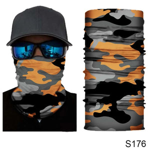 Planet Gates S4 Camouflage Cycling Face Mask Tactical Military Scarf Neck Gaiter Men Seamless Bandana Women Headband Balaclava Tube Face Shield
