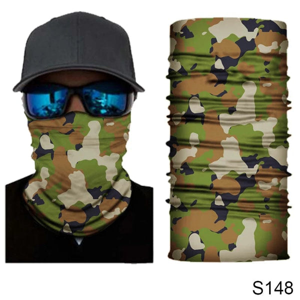Planet Gates S4 Camouflage Cycling Face Mask Tactical Military Scarf Neck Gaiter Men Seamless Bandana Women Headband Balaclava Tube Face Shield