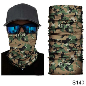 Planet Gates S4 Camouflage Cycling Face Mask Tactical Military Scarf Neck Gaiter Men Seamless Bandana Women Headband Balaclava Tube Face Shield