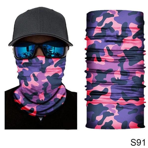 Planet Gates S4 Camouflage Cycling Face Mask Tactical Military Scarf Neck Gaiter Men Seamless Bandana Women Headband Balaclava Tube Face Shield