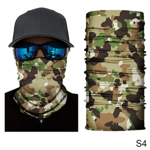 Planet Gates S4 Camouflage Cycling Face Mask Tactical Military Scarf Neck Gaiter Men Seamless Bandana Women Headband Balaclava Tube Face Shield