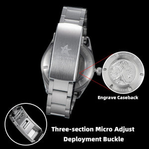 Planet Gates S434 Diver Watch Men Automatic NH35A Movement BGW9 Luminous Mechanical Wristwatches 20ATM Waterproof Sapphire Deployment Buckle