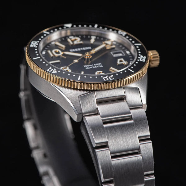 Planet Gates S434 Diver Watch Men Automatic NH35A Movement BGW9 Luminous Mechanical Wristwatches 20ATM Waterproof Sapphire Deployment Buckle