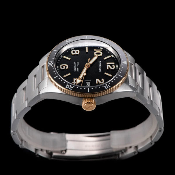 Planet Gates S434 Diver Watch Men Automatic NH35A Movement BGW9 Luminous Mechanical Wristwatches 20ATM Waterproof Sapphire Deployment Buckle