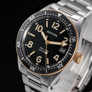 Planet Gates S434 Diver Watch Men Automatic NH35A Movement BGW9 Luminous Mechanical Wristwatches 20ATM Waterproof Sapphire Deployment Buckle