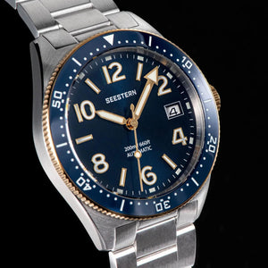 Planet Gates S434 Diver Watch Men Automatic NH35A Movement BGW9 Luminous Mechanical Wristwatches 20ATM Waterproof Sapphire Deployment Buckle