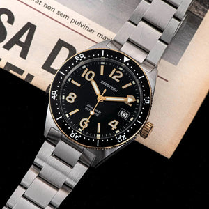 Planet Gates S434 Diver Watch Men Automatic NH35A Movement BGW9 Luminous Mechanical Wristwatches 20ATM Waterproof Sapphire Deployment Buckle