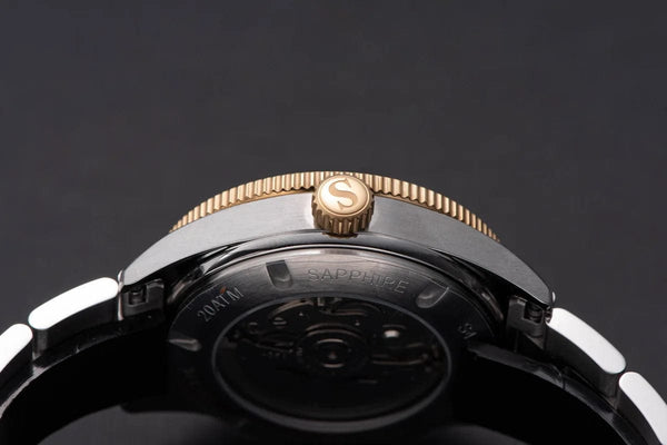 Planet Gates S434 Diver Watch Men Automatic NH35A Movement BGW9 Luminous Mechanical Wristwatches 20ATM Waterproof Sapphire Deployment Buckle