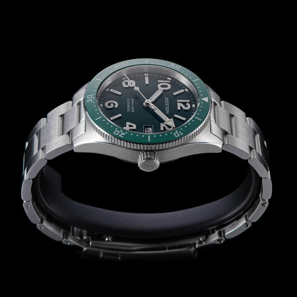 Planet Gates S434 Diver Watch Men Automatic NH35A Movement BGW9 Luminous Mechanical Wristwatches 20ATM Waterproof Sapphire Deployment Buckle