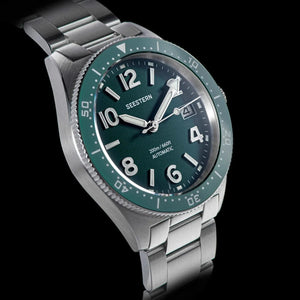 Planet Gates S434 Diver Watch Men Automatic NH35A Movement BGW9 Luminous Mechanical Wristwatches 20ATM Waterproof Sapphire Deployment Buckle