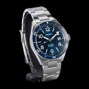 Planet Gates S434 Diver Watch Men Automatic NH35A Movement BGW9 Luminous Mechanical Wristwatches 20ATM Waterproof Sapphire Deployment Buckle