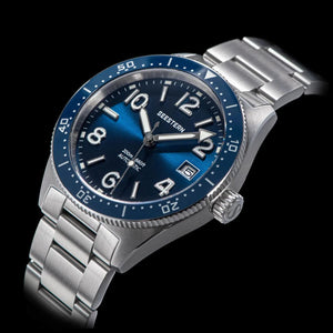 Planet Gates S434 Diver Watch Men Automatic NH35A Movement BGW9 Luminous Mechanical Wristwatches 20ATM Waterproof Sapphire Deployment Buckle