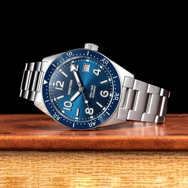 Planet Gates S434 Diver Watch Men Automatic NH35A Movement BGW9 Luminous Mechanical Wristwatches 20ATM Waterproof Sapphire Deployment Buckle