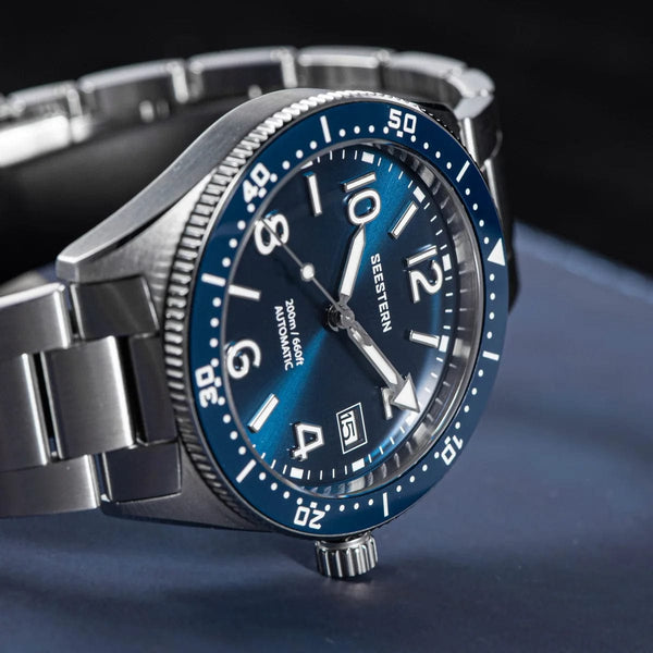 Planet Gates S434 Diver Watch Men Automatic NH35A Movement BGW9 Luminous Mechanical Wristwatches 20ATM Waterproof Sapphire Deployment Buckle