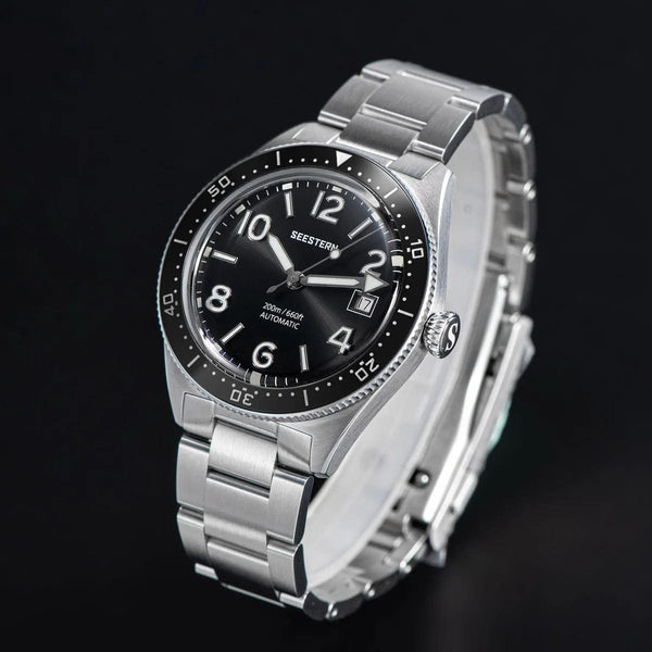 Planet Gates S434 Diver Watch Men Automatic NH35A Movement BGW9 Luminous Mechanical Wristwatches 20ATM Waterproof Sapphire Deployment Buckle