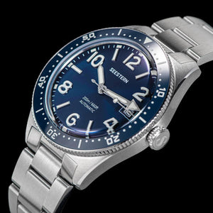 Planet Gates S434 Diver Watch Men Automatic NH35A Movement BGW9 Luminous Mechanical Wristwatches 20ATM Waterproof Sapphire Deployment Buckle