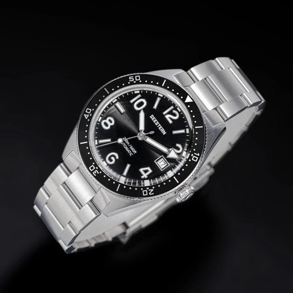 Planet Gates S434 Diver Watch Men Automatic NH35A Movement BGW9 Luminous Mechanical Wristwatches 20ATM Waterproof Sapphire Deployment Buckle