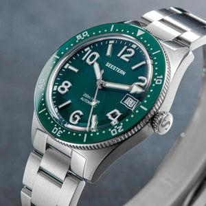 Planet Gates S434 Diver Watch Men Automatic NH35A Movement BGW9 Luminous Mechanical Wristwatches 20ATM Waterproof Sapphire Deployment Buckle