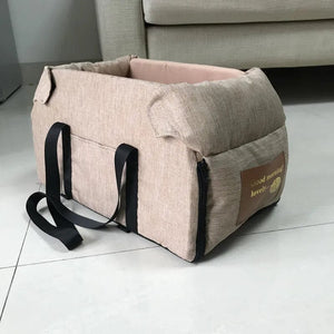 Planet Gates S62 khaki Dog Car Seat Bed Car Central Dog Car Seat Bed Portable Dog Carrier for Small Dogs Cats Safety Travel Bag Dog Accessories
