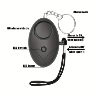 Planet Gates Safe Sound Personal Alarm, 1 Pack 130DB Personal Security Alarm Keychain With LED Lights, Emergency Safety Alarm For Women, Men, Elderly